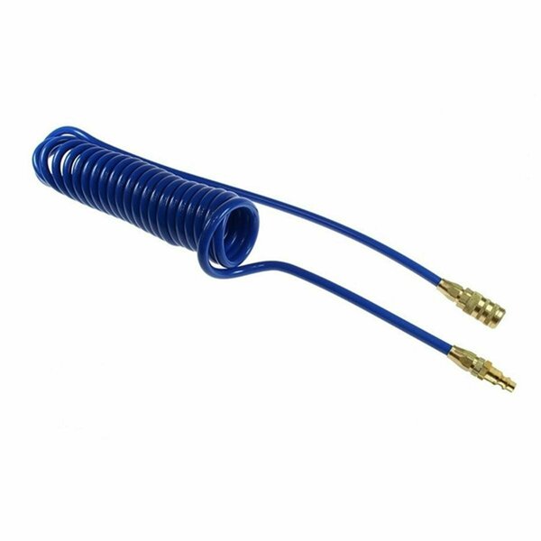 Totalturf 0.25 in. x 25 ft. Flexcoil Air Hose, Blue TO3047773